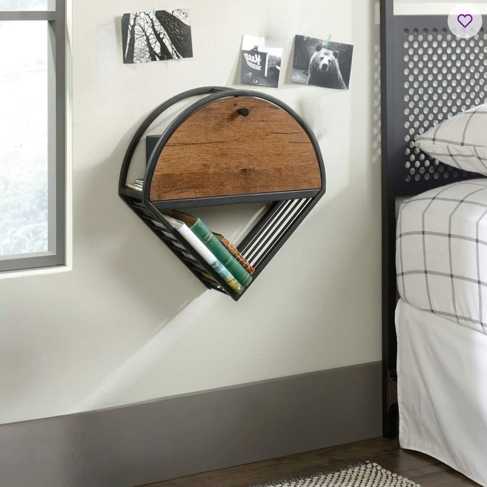 Boulevard Cafe Vintage Oak Hanging Night Stand (2 Available)